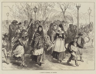 Il funerale di un bambino a Madrid da Sir John Charles Robinson